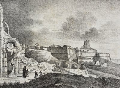 Ansicht von Crotone, Kalabrien, Italien, Lithographie von Salvatore Puglia aus Poliorama Pittoresco, Nr. 51, 29. Juli von Salvatore Puglia