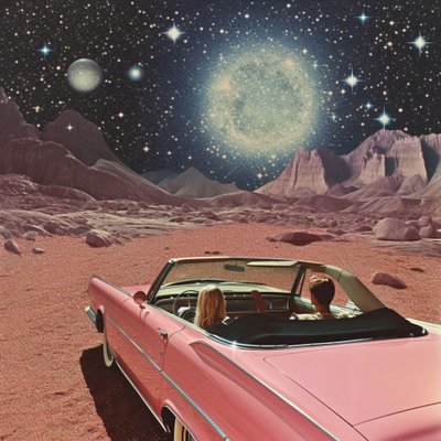 Kosmische Autoreise von Samantha Hearn