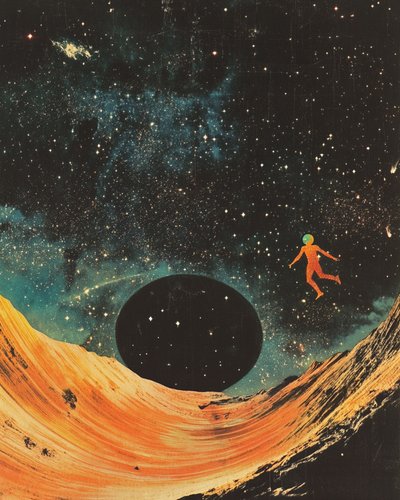 Schwebender Astronaut Wüstenplanet von Samantha Hearn