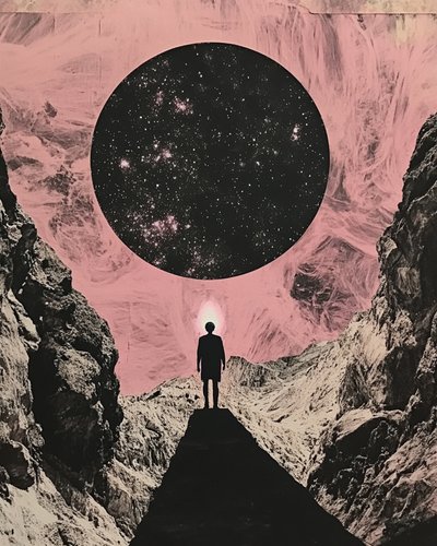 Mann Unter Kosmischem Himmel von Samantha Hearn