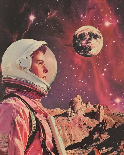 Retro Weltraumforscher von Samantha Hearn