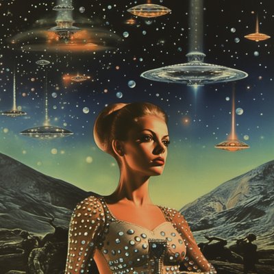 Vintage Weltraum Glamour von Samantha Hearn