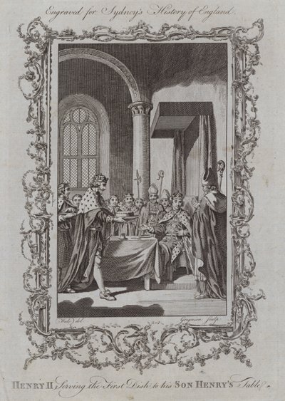 Heinrich II. serviert das erste Gericht am Tisch seines Sohnes Heinrich von Samuel (after) Wale