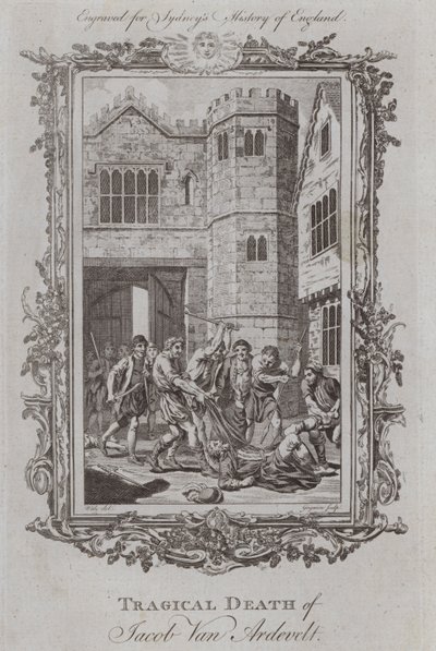 Tragischer Tod von Jacob Van Artevelde (Gravur) von Samuel (after) Wale