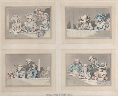Skizzen aus der Seitenloge, 5. Juni 1786 von Samuel Alken