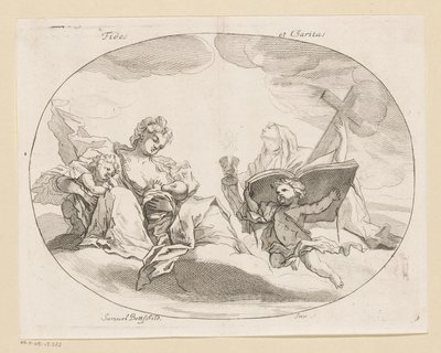 Fides (Glaube) und Charitas (Liebe) von Samuel Bottschild