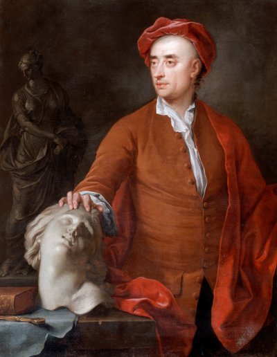 Porträt von John Michael Rysbrack, vermutet, 18. Jahrhundert von Samuel Buck