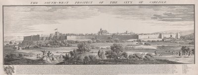 Südwestansicht von Carlisle von Samuel Buck
