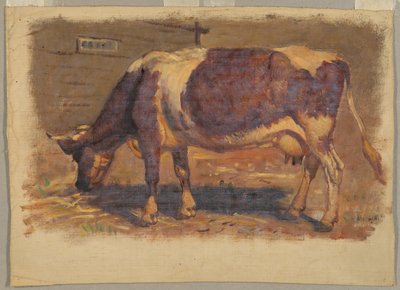 Studie einer grasenden Kuh von Samuel Colman
