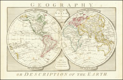 Weltkarte von 1794 von Samuel Dunn von Samuel Dunn