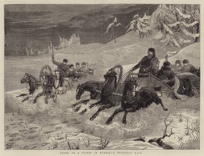 Picknick in Russland, ein freundliches Rennen von Samuel Edmund Waller