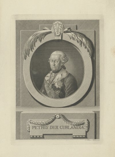 Peter von Biron, Herzog von Kurland und Semgallen von Samuel Gottlieb Kuetner