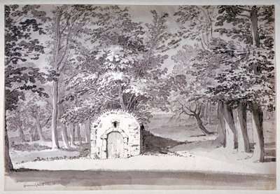 Ein Eishaus oder Leitung im Greenwich Park, London von Samuel Hieronymus Grimm