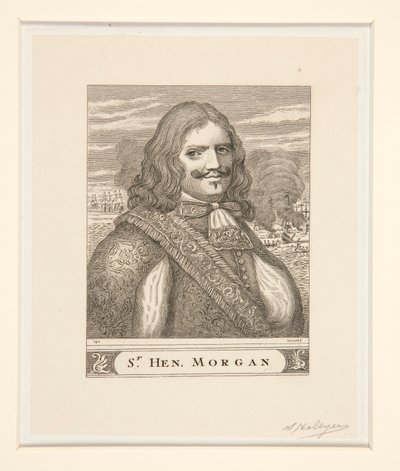 Porträt von Sir Henry Morgan von Samuel Hollyer