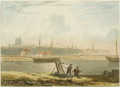 Blick über den Floating Harbour, ca. 1825 von Samuel Jackson