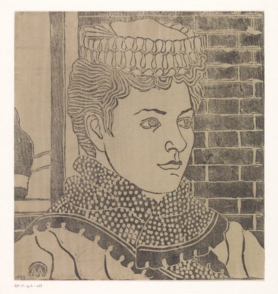 Frau mit Dienstmädchenhaube von Samuel Jessurun de Mesquita (signed by artist)