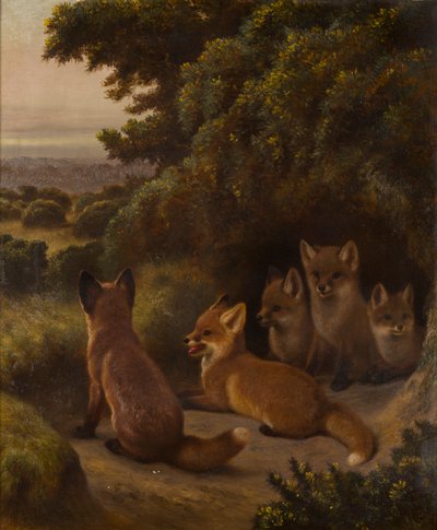 Ein Wurf Fuchswelpen von Samuel John Carter