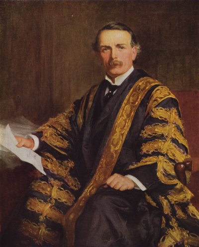David Lloyd George, walisischer liberaler Politiker und Premierminister von Großbritannien von Samuel Luke (after) Fildes