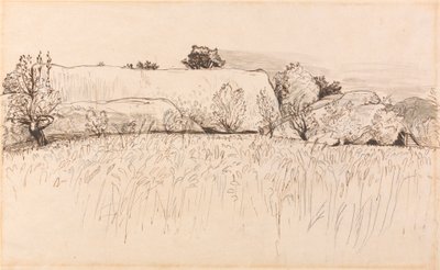 Kornfelder mit Scheune, Shoreham von Samuel Palmer