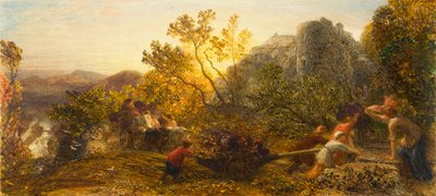 Ernte im Weinberg, 1859 von Samuel Palmer