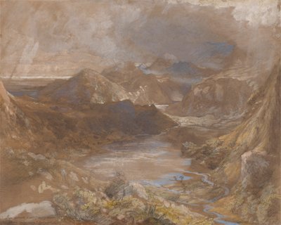 Llwyngwynedd und Teil von Llyn-y-ddina zwischen Capel Curig und Beddegelert, Nordwales von Samuel Palmer