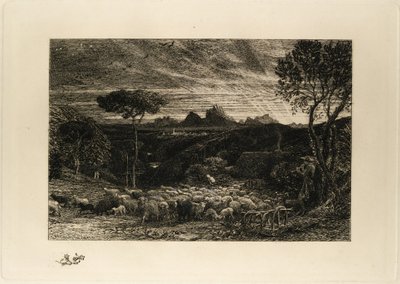 Das Öffnen der Falte oder Früher Morgen von Samuel Palmer