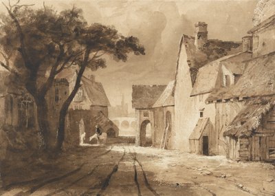 Studie alter Gebäude von Samuel Palmer