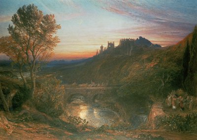 Die Stadt bei Sonnenuntergang von Samuel Palmer