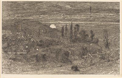 Der aufgehende Mond, oder eine englische Pastorale von Samuel Palmer