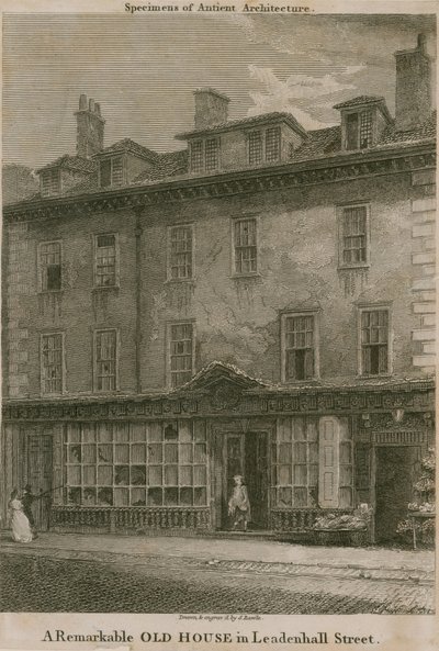 Residenz in der Leadenhall Street, London, von Nicholas Bentley, auch bekannt als Dirty Dick von Samuel Rawle