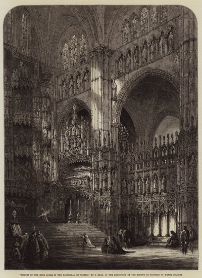 Kapelle des Hochaltars in der Kathedrale von Toledo von Samuel Read