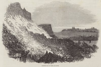 Immense Klippensturz in Dover von Samuel Read