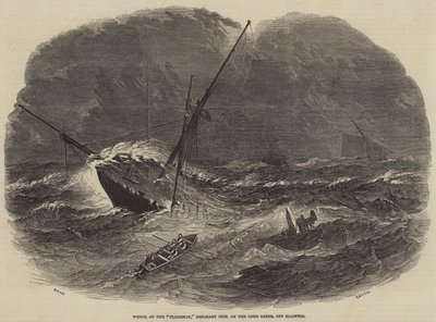 Wrack der Floridian, Auswandererschiff, auf den Long Sands, vor Harwich von Samuel Read