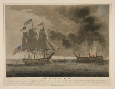 Brillanter Seesieg, Constitution und Guerrière von Samuel Seymour