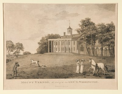 Mount Vernon, der Sitz des verstorbenen Genl. Washington von Samuel Seymour