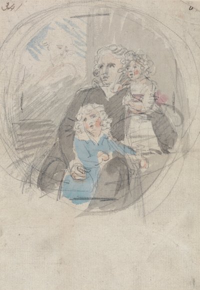Studie für eine Porträtgruppe von Samuel Shelley