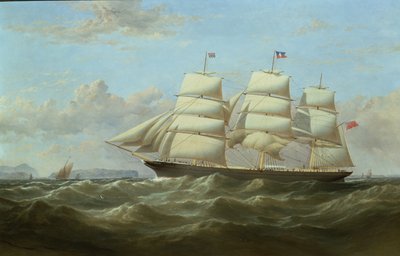 Der britische Frachter Clifford auf der Rückkehr von ihrer Jungfernfahrt nach Indien von Samuel Walters