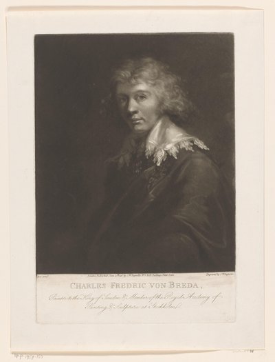 Porträt von Carl Frederik von Breda von Samuel William Reynolds (I)