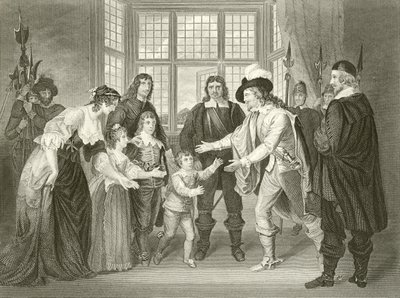 Das Interview von Charles I. mit seinen Kindern von Samuel Woodforde