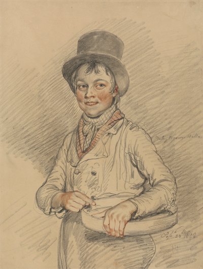 Ein Junge mit einem Korb von Samuel de Wilde
