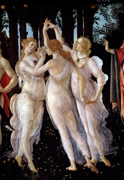Der Frühling (Detail) von Sandro Botticelli