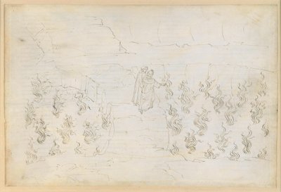 Die Göttliche Komödie, Inferno XXVII: Achter Kreis der Hölle (Malebolge), 8. Bolgia: Bestrafung der falschen Ratgeber; Gespräch mit Guido da Montefeltro von Sandro Botticelli