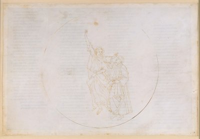 Die Göttliche Komödie, Paradiso X. Aufstieg zur vierten Planetensphäre (Sonnenhimmel): Das Licht des Thomas von Aquino stellt Dante den Himmel der Weisen vor von Sandro Botticelli