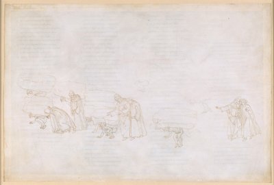 La Divina Commedia, Purgatorio XI. Erster Ring des Purgatoriums: Buße ruhmsüchtiger Ritter und Künstler von Sandro Botticelli
