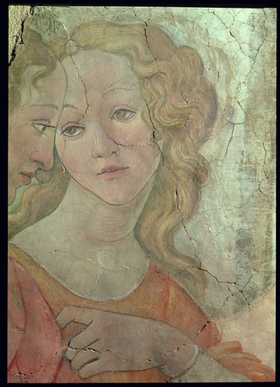 Venus und die drei Grazien, die einem jungen Mädchen Geschenke anbieten (Detail) von Sandro Botticelli