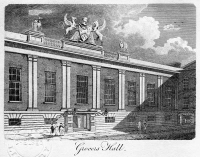Grocers Hall, City of London, 1811 von Sands