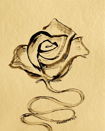 Elegante Fließende Rose von Santhosh ch