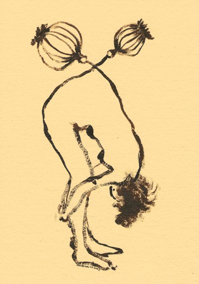 Nacktes Botanisches Yoga von Santhosh ch