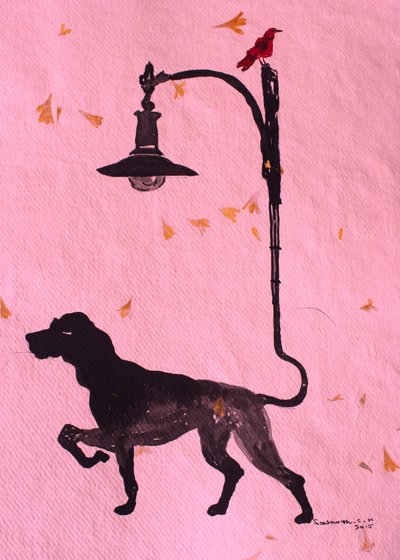 Launischer Hundespaziergang von Santhosh ch