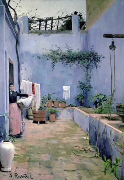 Innenhof von Santiago Rusinol i Prats